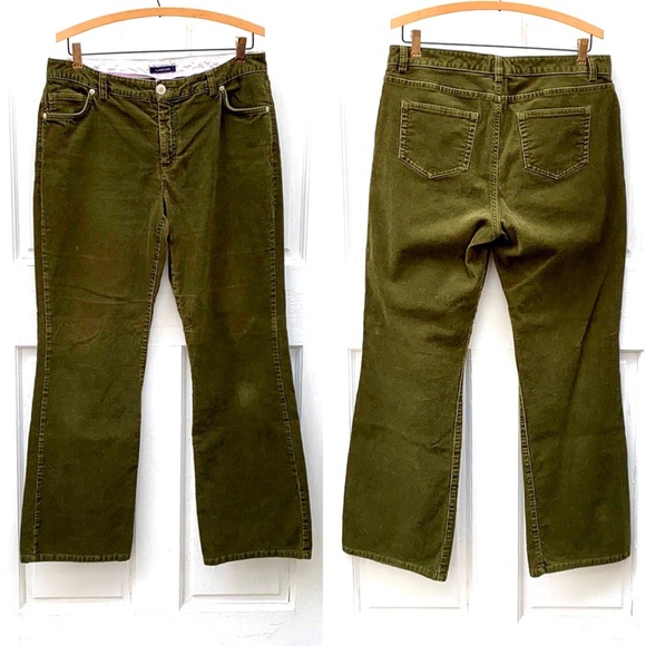 olive green corduroy pants